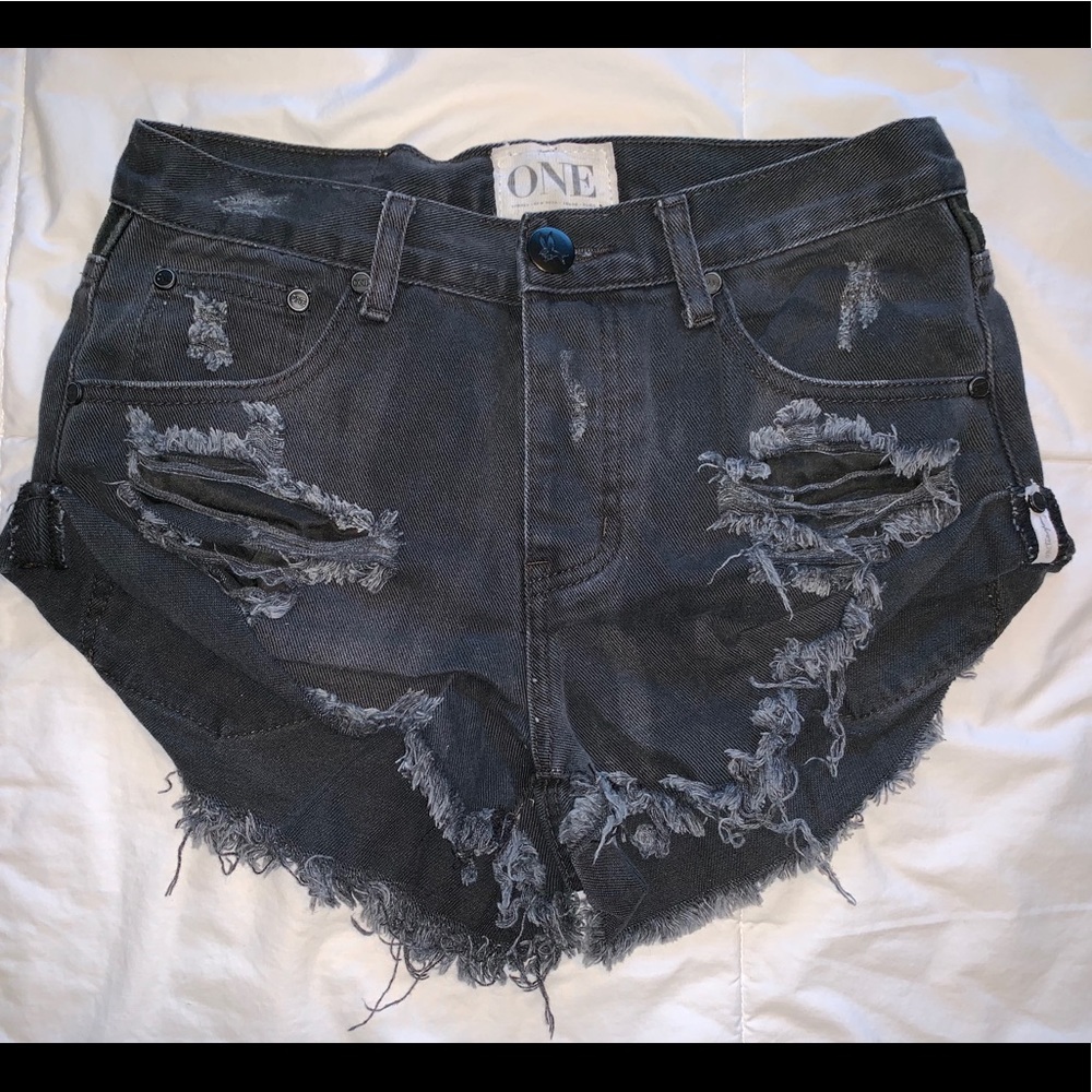 One Teaspoon Bandit button fly shorts
